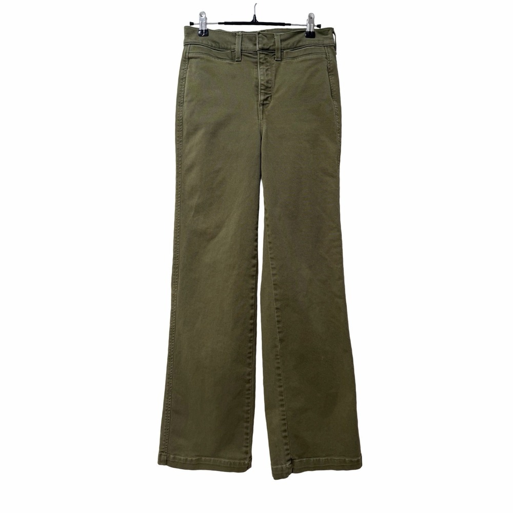AYR The Special Sauce High Rise Straight Leg Jeans Womens Size 26 Green Olive